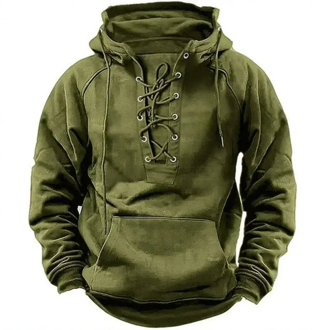 SWEAT À CAPUCHE À LACETS POUR HOMMES