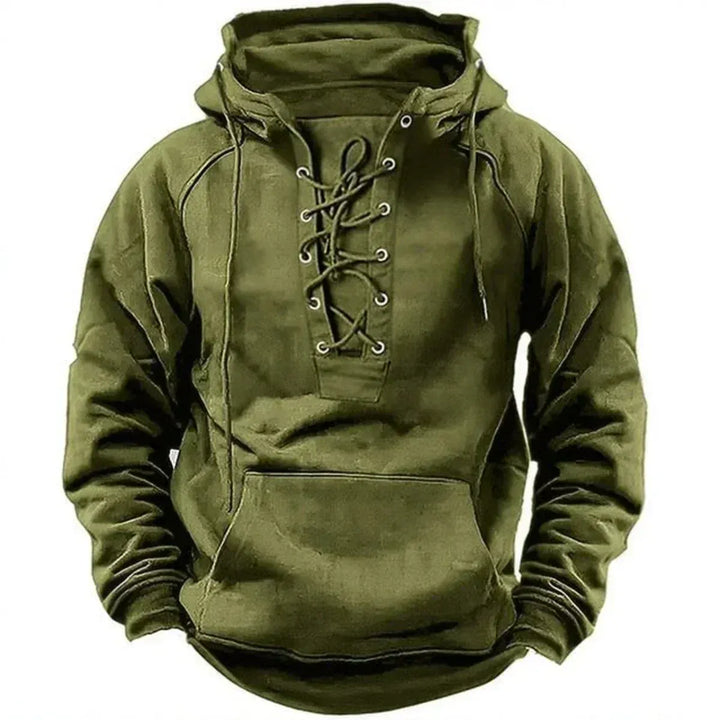 SWEAT À CAPUCHE À LACETS POUR HOMMES