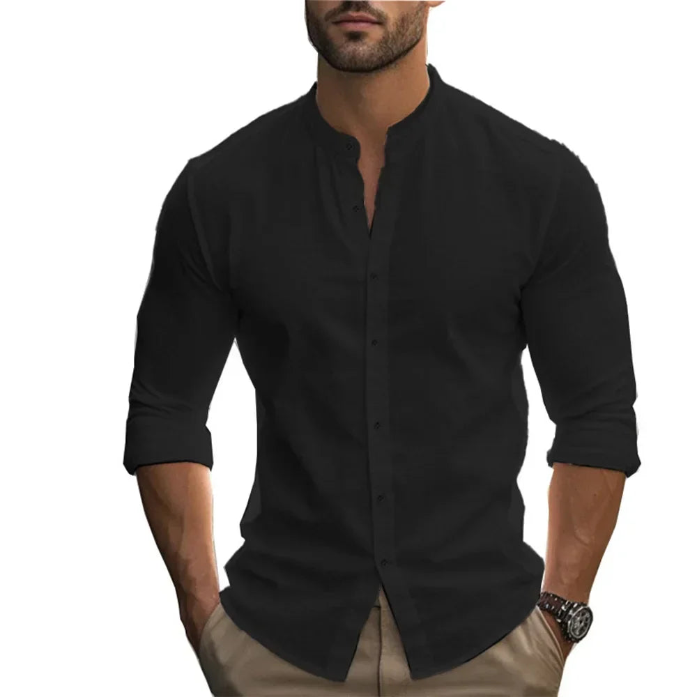 Casual Cotton Linen Summer Shirt