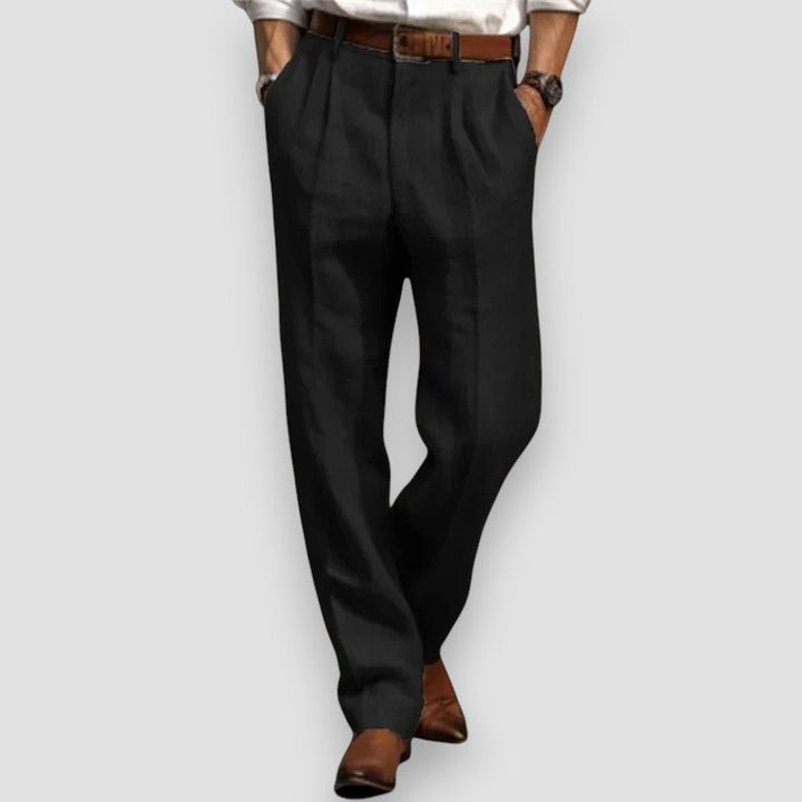LÉONARD | PANTALON EN LIN CLASSIQUE
