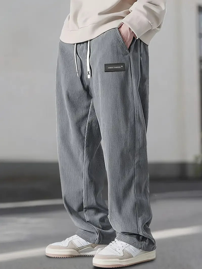 PANTALON EN VELOURS CÔTELÉ POUR HOMME