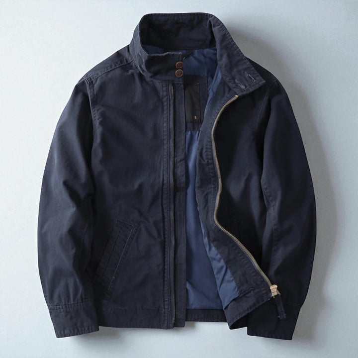 SERGE | Veste field en coton lavé — imprimé camouflage