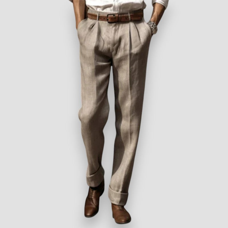 LÉONARD | PANTALON EN LIN CLASSIQUE