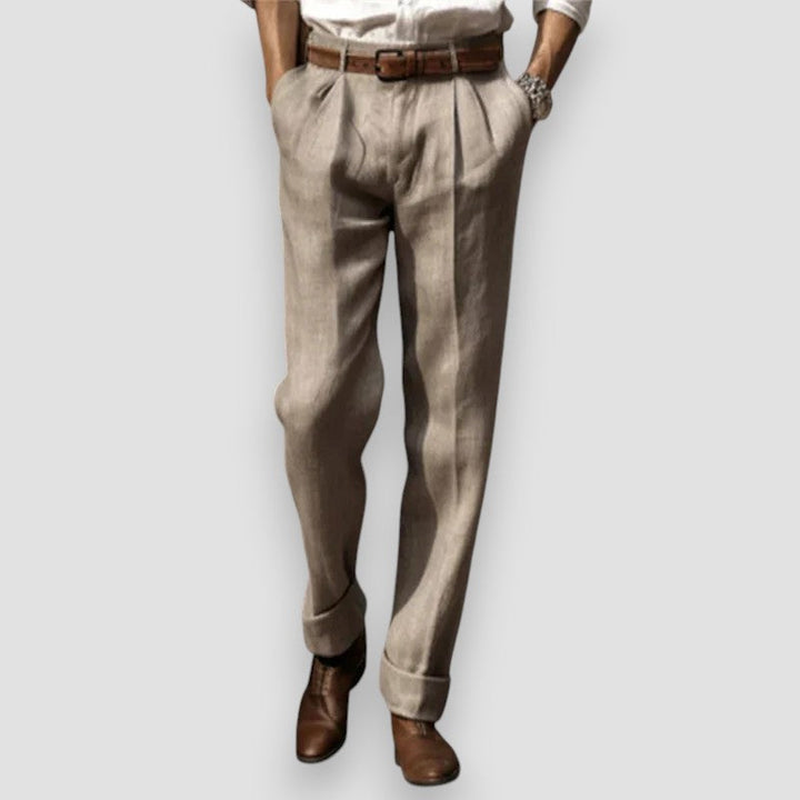 LÉONARD | PANTALON EN LIN CLASSIQUE