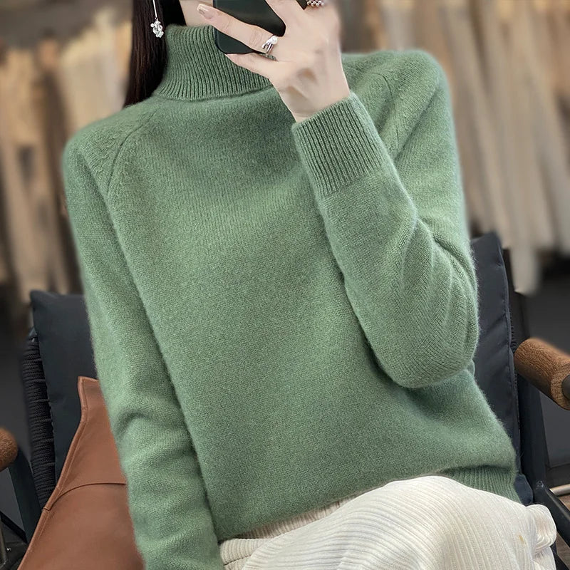 Alice | Pull en cachemire col montant