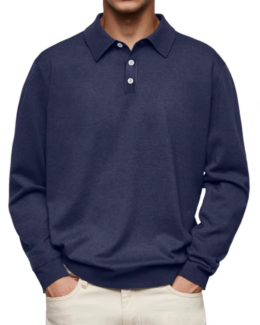 POLO À MANCHES LONGUES POUR HOMMES