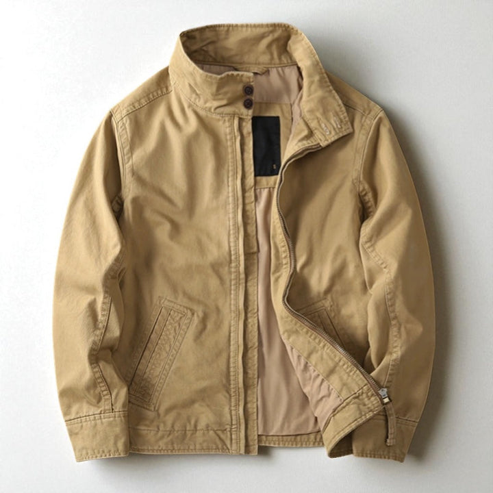 SERGE | Veste field en coton lavé — imprimé camouflage