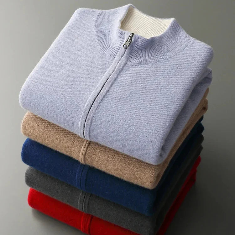 CARDIGAN ZIPPÉ EN MAILLE POUR HOMME