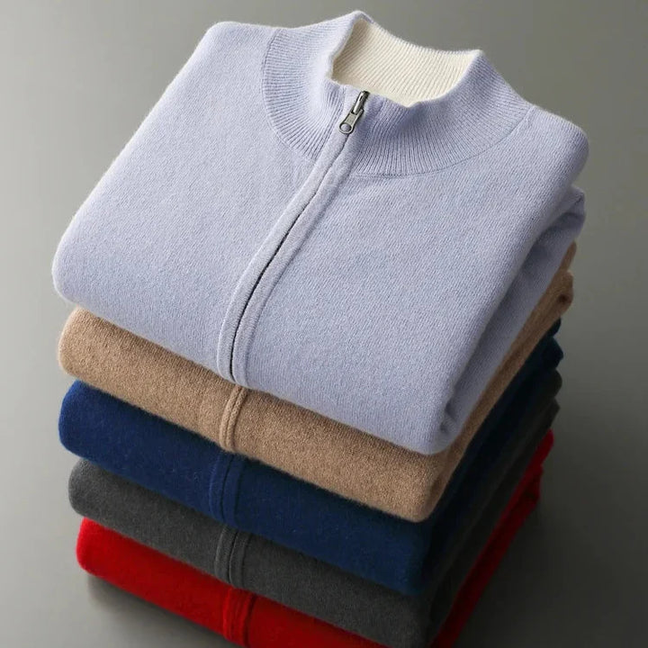 CARDIGAN ZIPPÉ EN MAILLE POUR HOMME