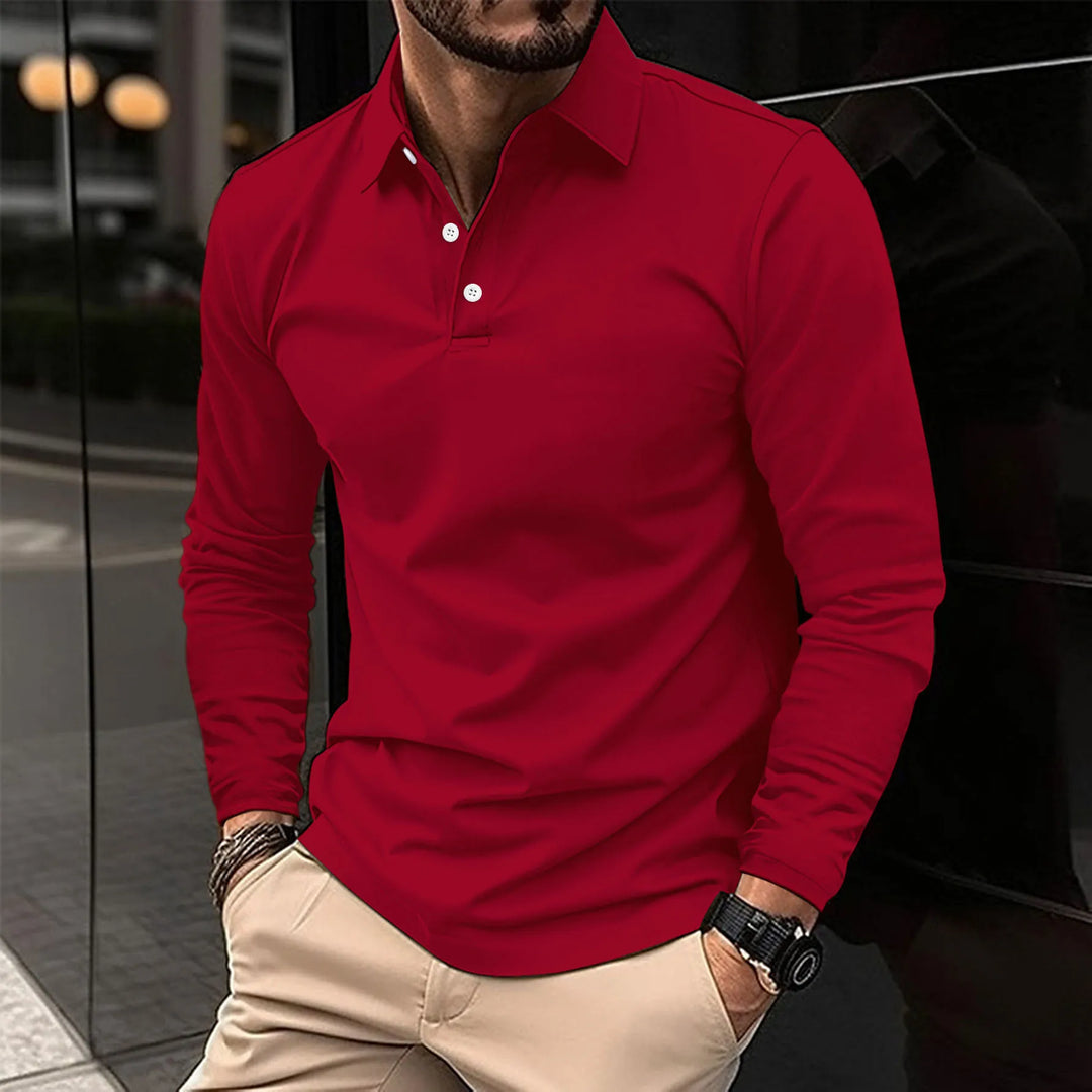 POLO CLASSICA À MANCHES LONGUES POUR HOMME