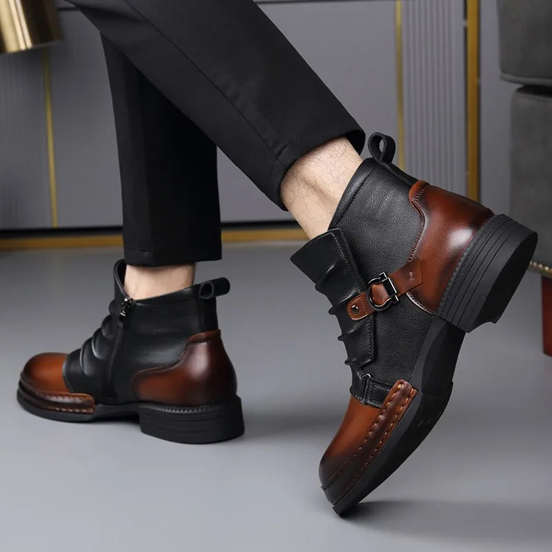 BOTTINES À BOUCLE POUR HOMME