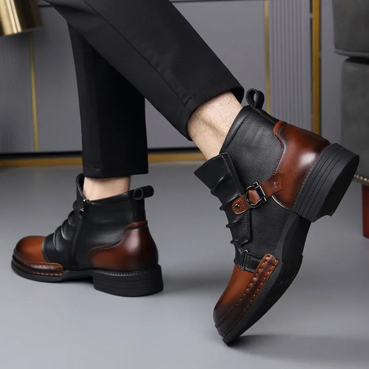 BOTTINES À BOUCLE POUR HOMME