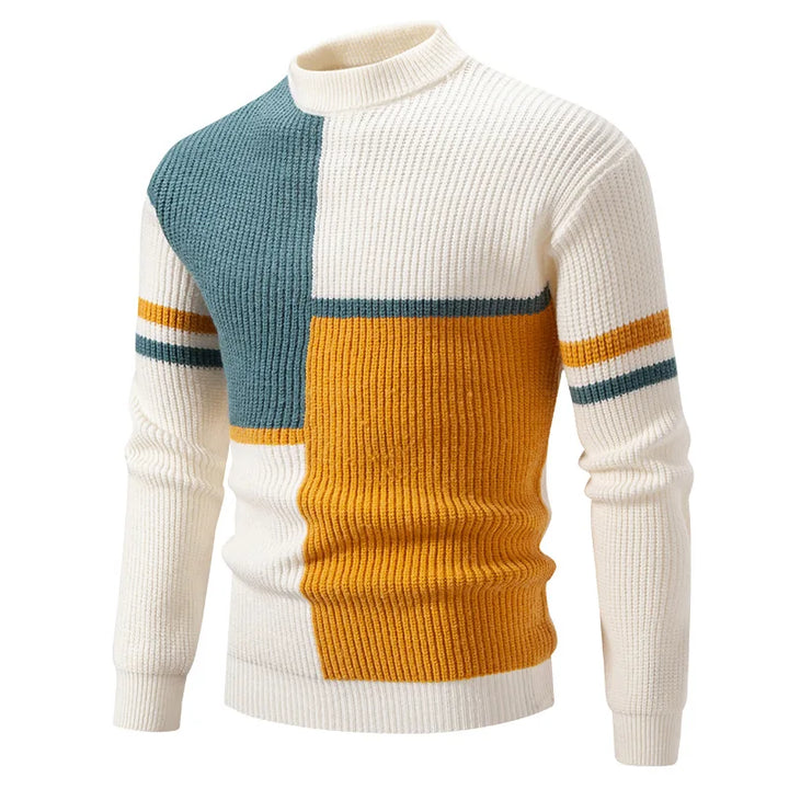PULL EN MAILLE COLORÉ POUR HOMME