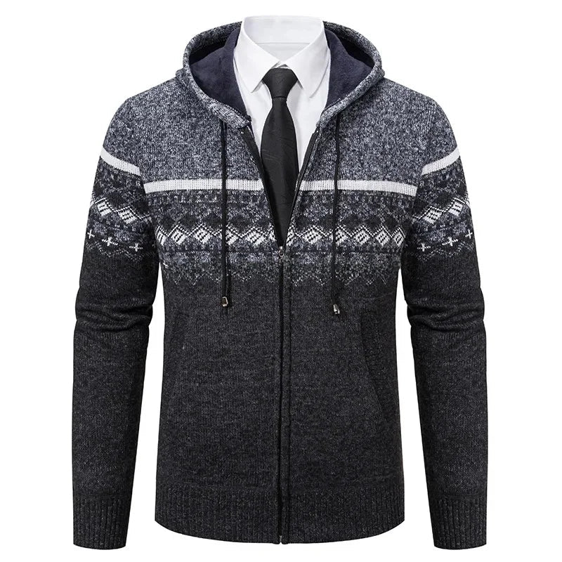 VESTE ETHNIQUE EN MAILLE POUR HOMMES