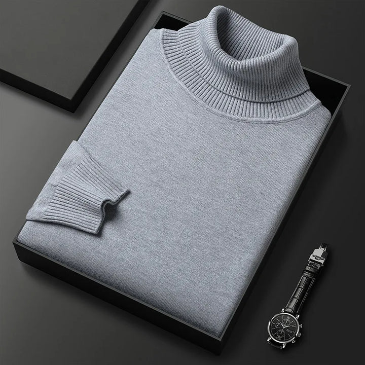 PULL À COL HAUT ÉLÉGANT