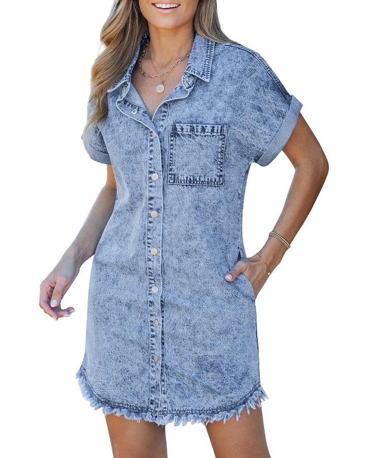MATHILDE | Robe-Chemise en Jean