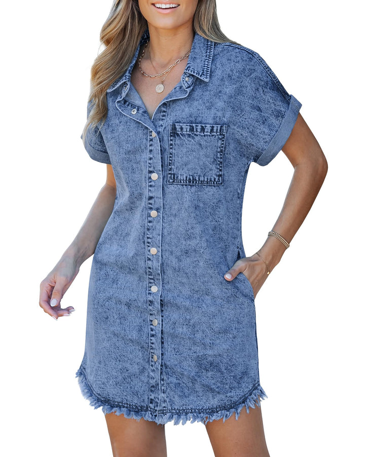 MATHILDE | Robe-Chemise en Jean