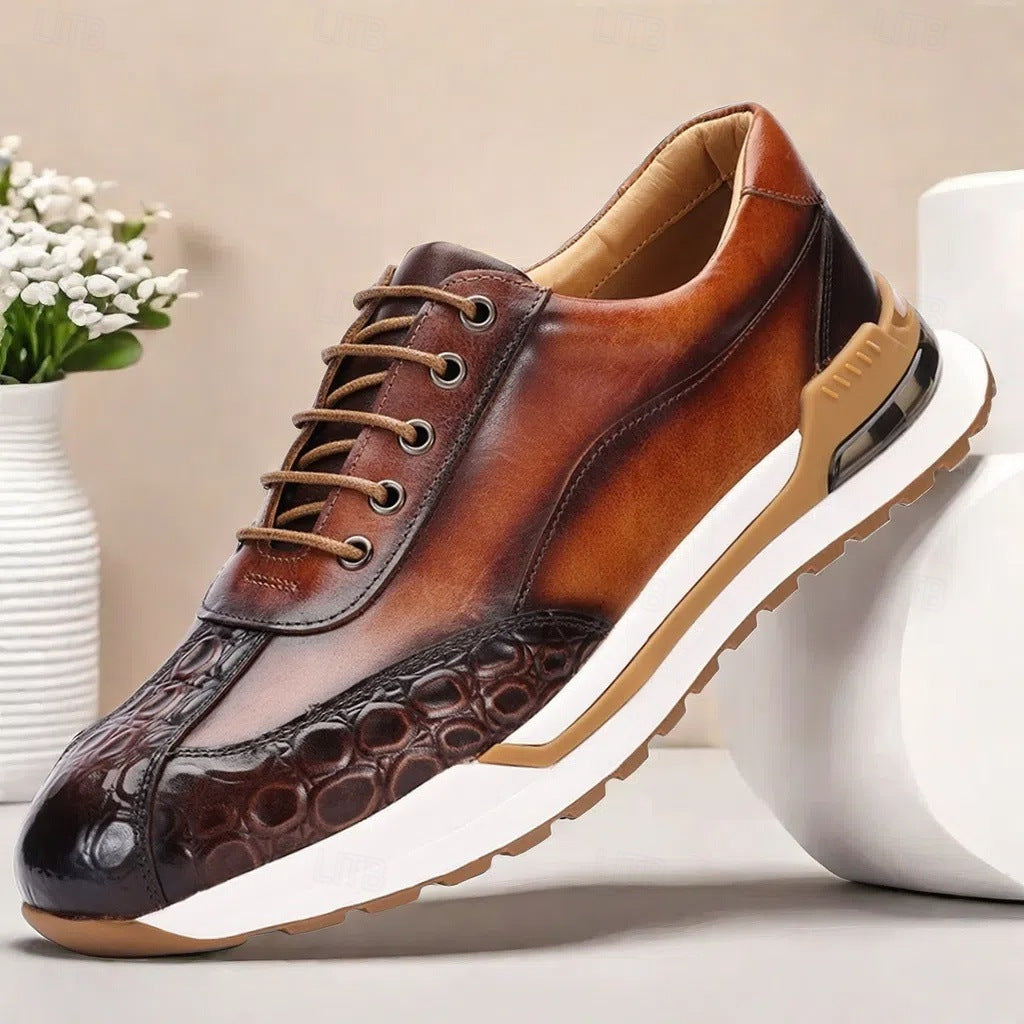 BASKETS EN CUIR POUR HOMMES