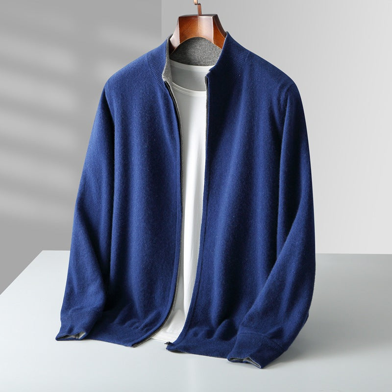 CARDIGAN ZIPPÉ EN MAILLE POUR HOMME