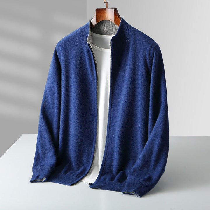 CARDIGAN ZIPPÉ EN MAILLE POUR HOMME