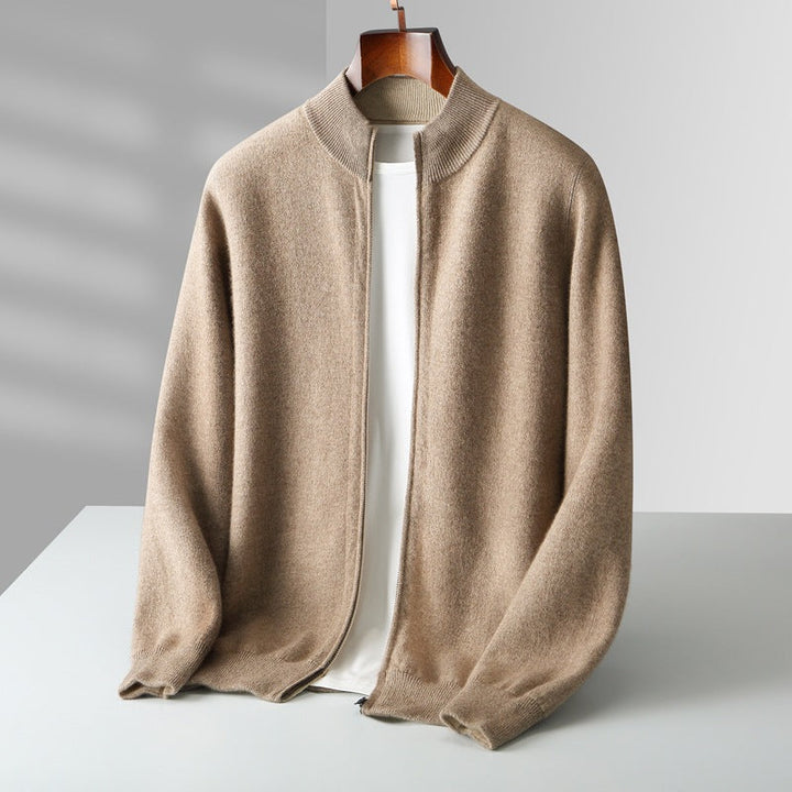 CARDIGAN ZIPPÉ EN MAILLE POUR HOMME