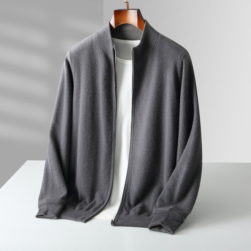 CARDIGAN ZIPPÉ EN MAILLE POUR HOMME