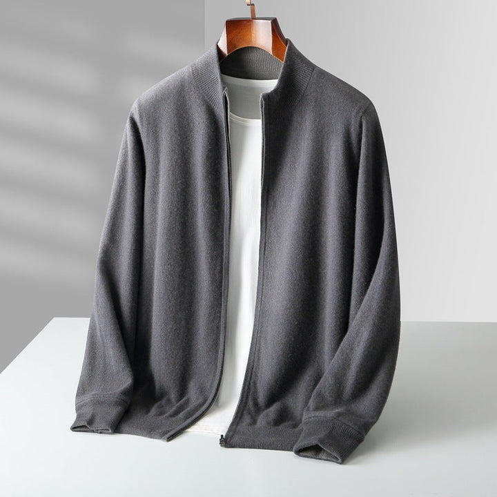CARDIGAN ZIPPÉ EN MAILLE POUR HOMME