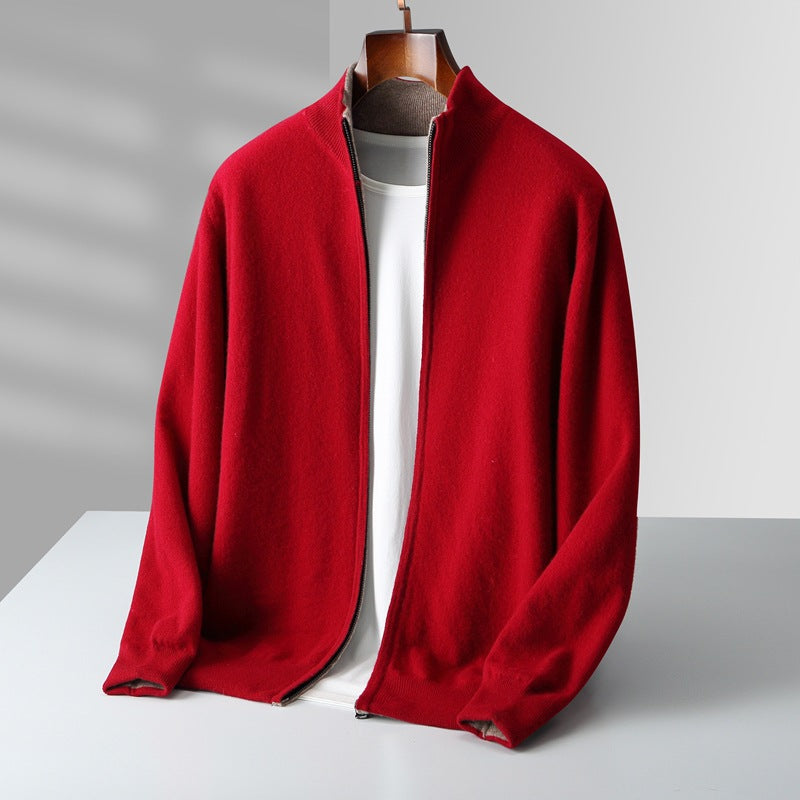 CARDIGAN ZIPPÉ EN MAILLE POUR HOMME