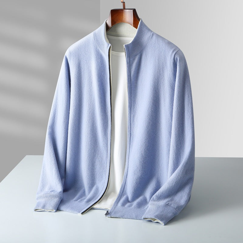 CARDIGAN ZIPPÉ EN MAILLE POUR HOMME