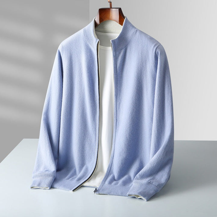 CARDIGAN ZIPPÉ EN MAILLE POUR HOMME