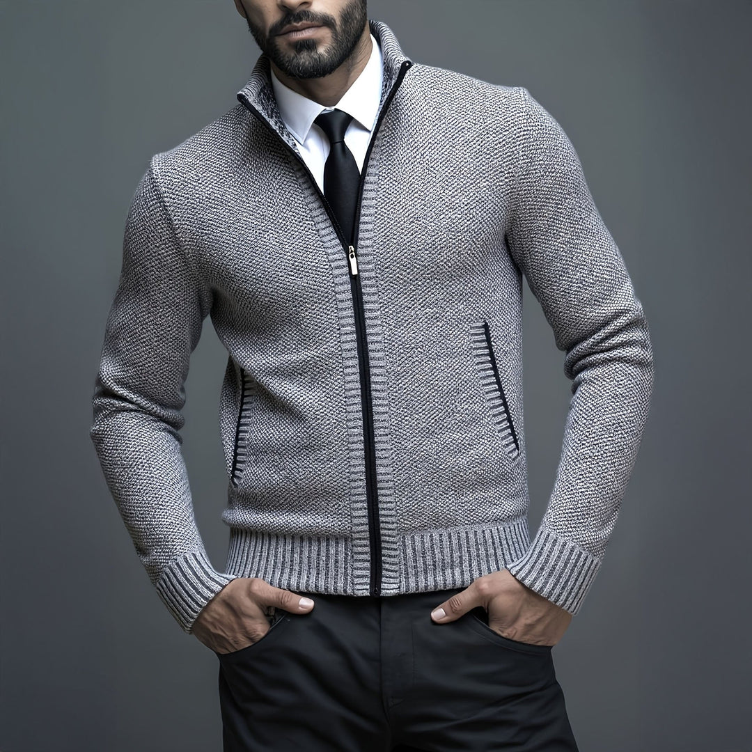 GILET HOMME LUXE AVEC FERMETURE ÉCLAIR