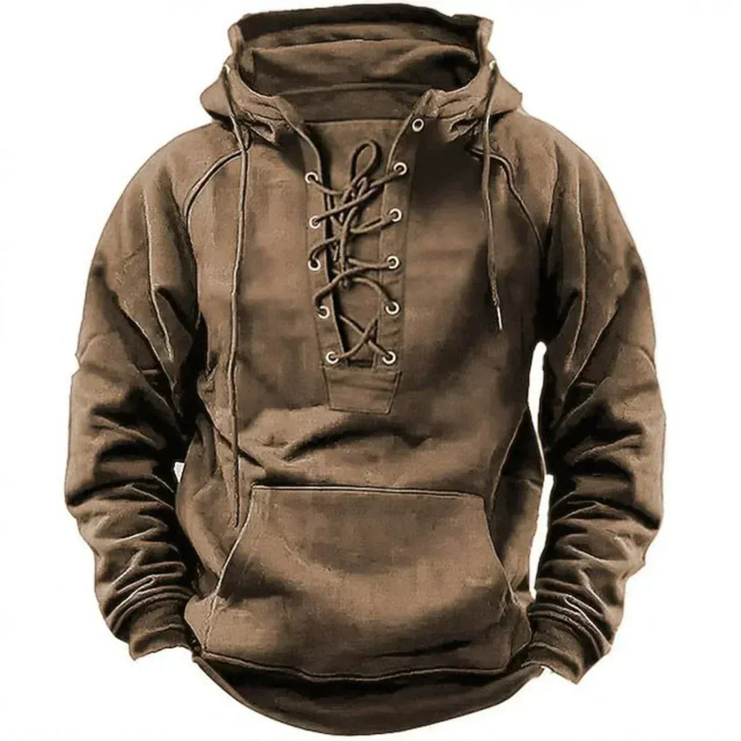 SWEAT À CAPUCHE À LACETS POUR HOMMES