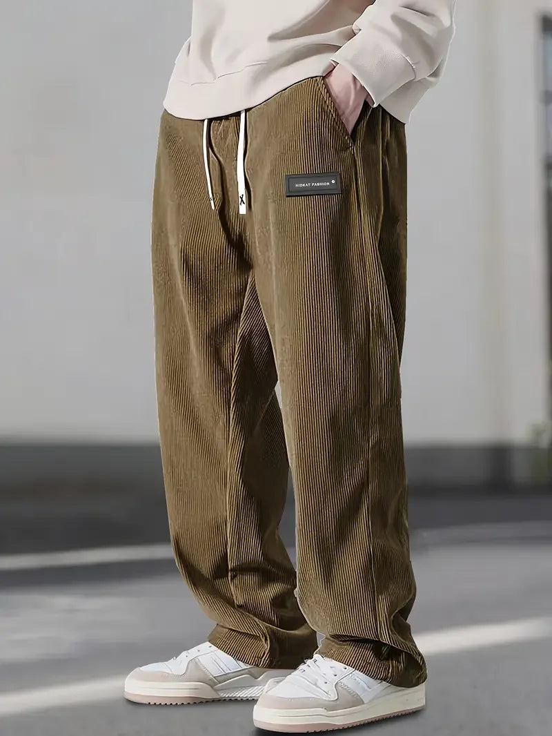 PANTALON EN VELOURS CÔTELÉ POUR HOMME