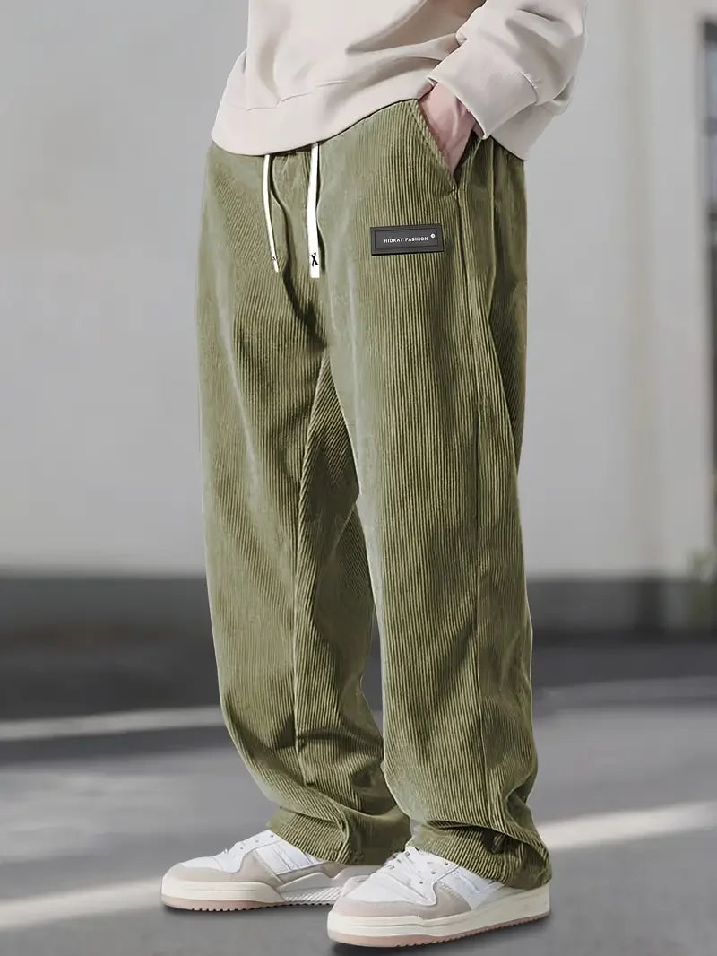 PANTALON EN VELOURS CÔTELÉ POUR HOMME