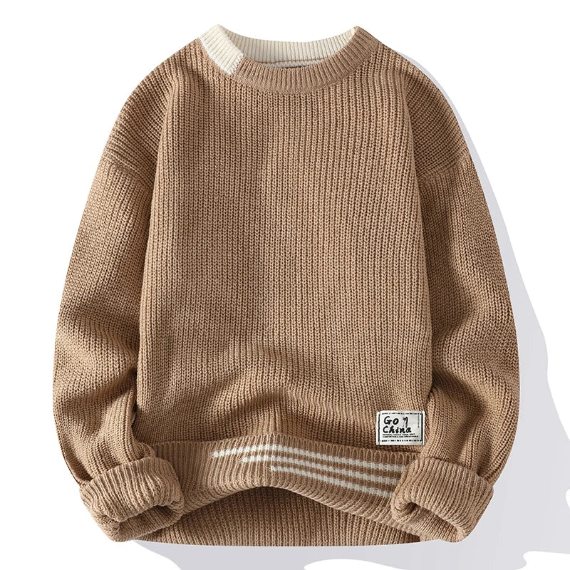 PULL COLOR BLOCK POUR HOMME