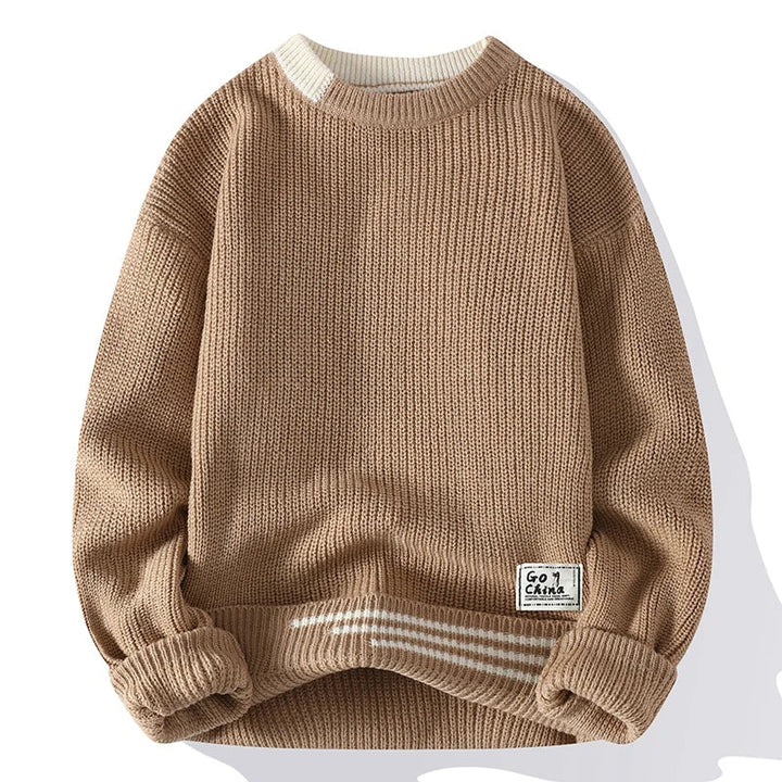 PULL COLOR BLOCK POUR HOMME
