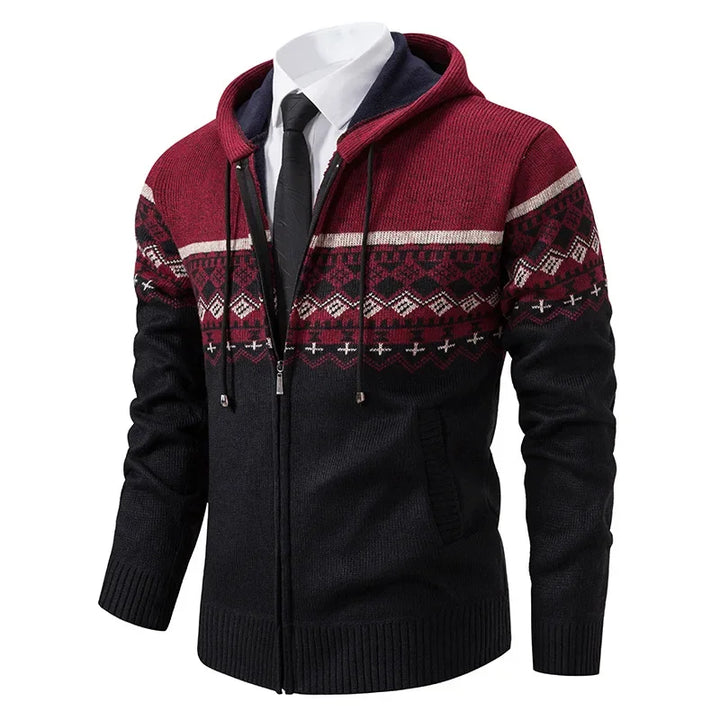 VESTE ETHNIQUE EN MAILLE POUR HOMMES