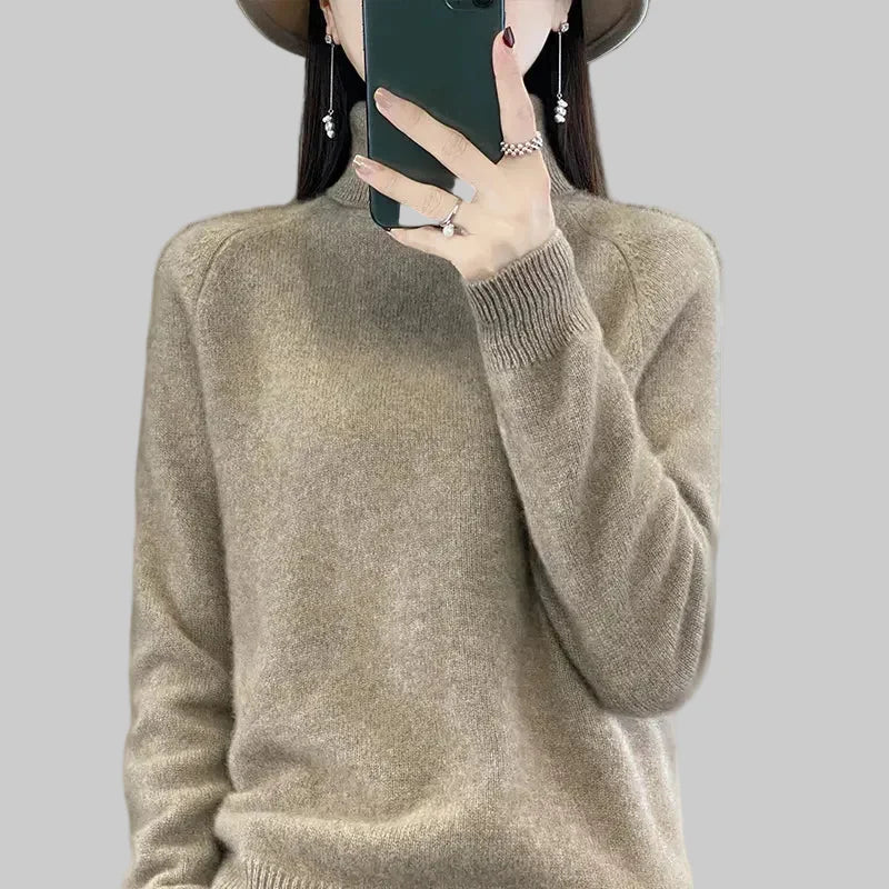 Alice | Pull en cachemire col montant