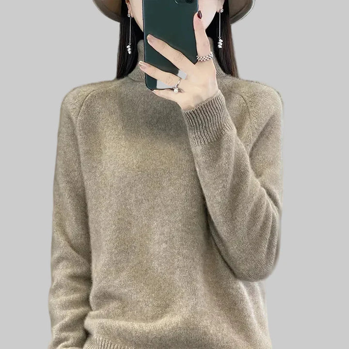 Alice | Pull en cachemire col montant