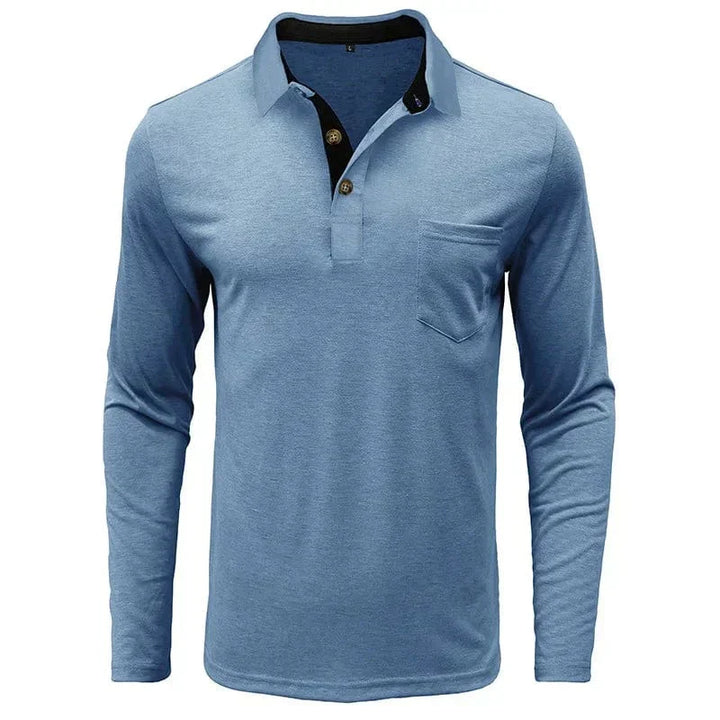 POLO CLASSIQUE À MANCHES LONGUES POUR HOMMES