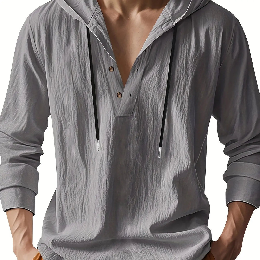 CHEMISE EN LIN AVEC CAPUCHE DE LUXE