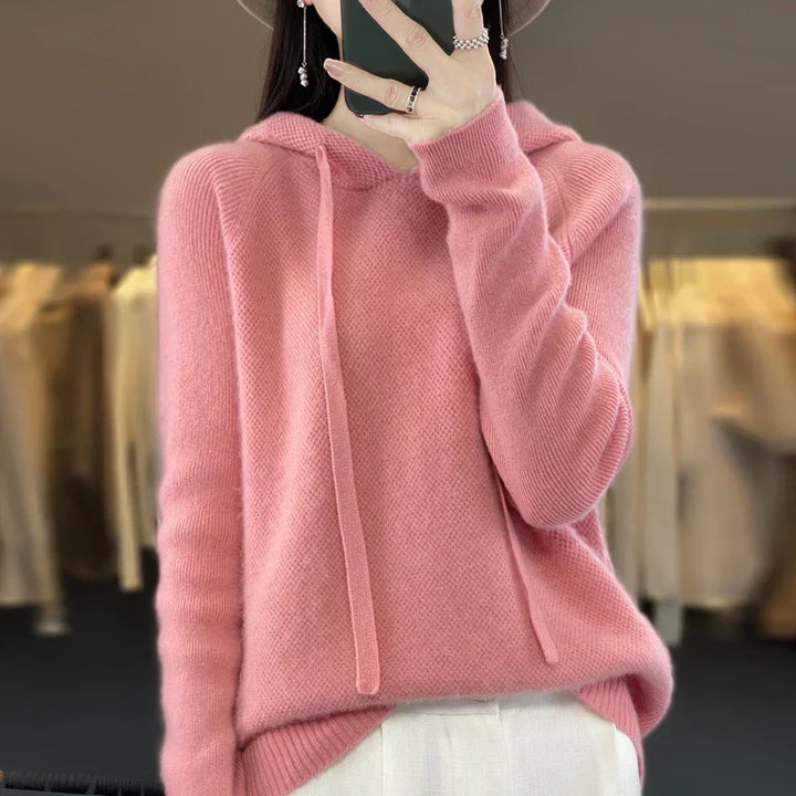 Tina  | Pull en cachemire à capuche