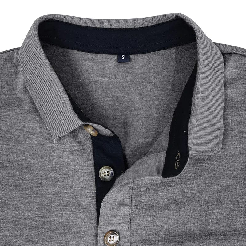 POLO CLASSIQUE À MANCHES LONGUES POUR HOMMES