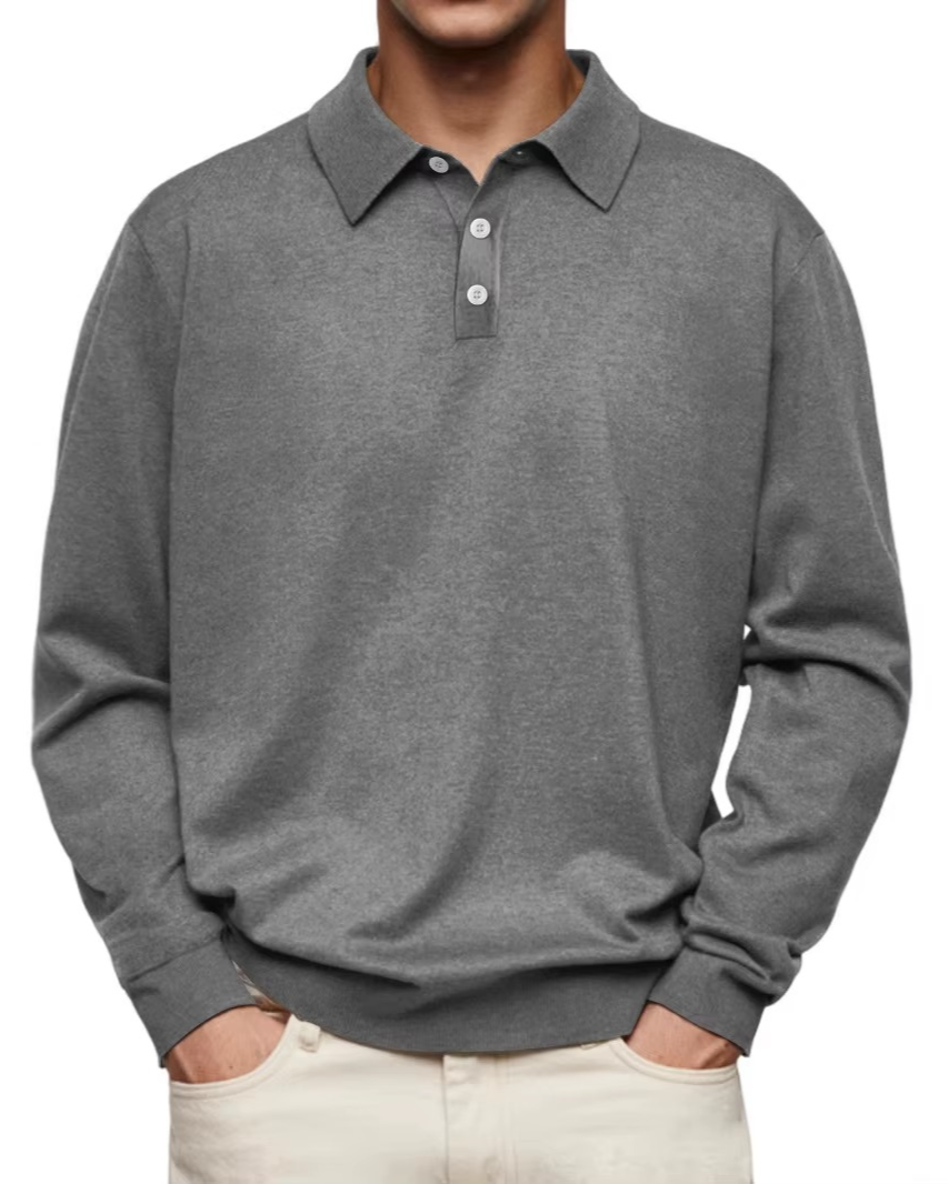 POLO À MANCHES LONGUES POUR HOMMES