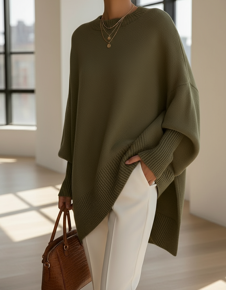 Jeanne | Pull ample en cachemire col rond