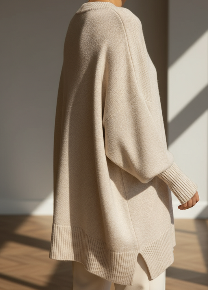 Jeanne | Pull ample en cachemire col rond