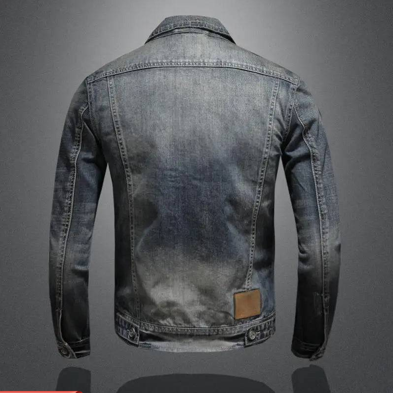 VESTE EN DENIM ZIPPÉE POUR HOMME