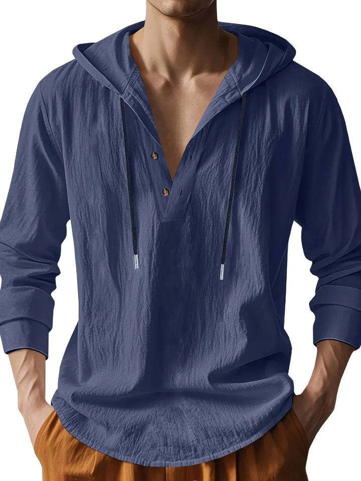 CHEMISE EN LIN AVEC CAPUCHE DE LUXE