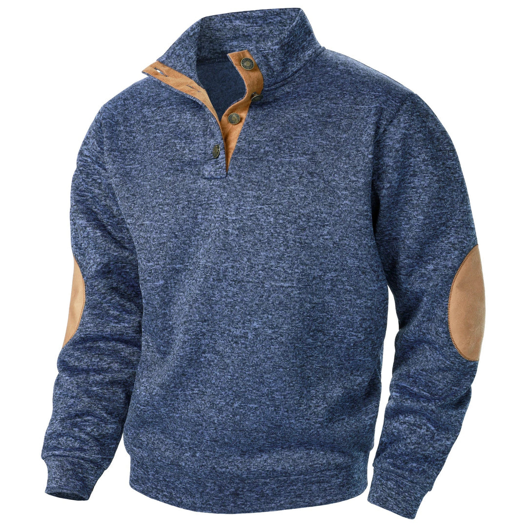 PULL EN MAILLE BOUTONNÉ POUR HOMME