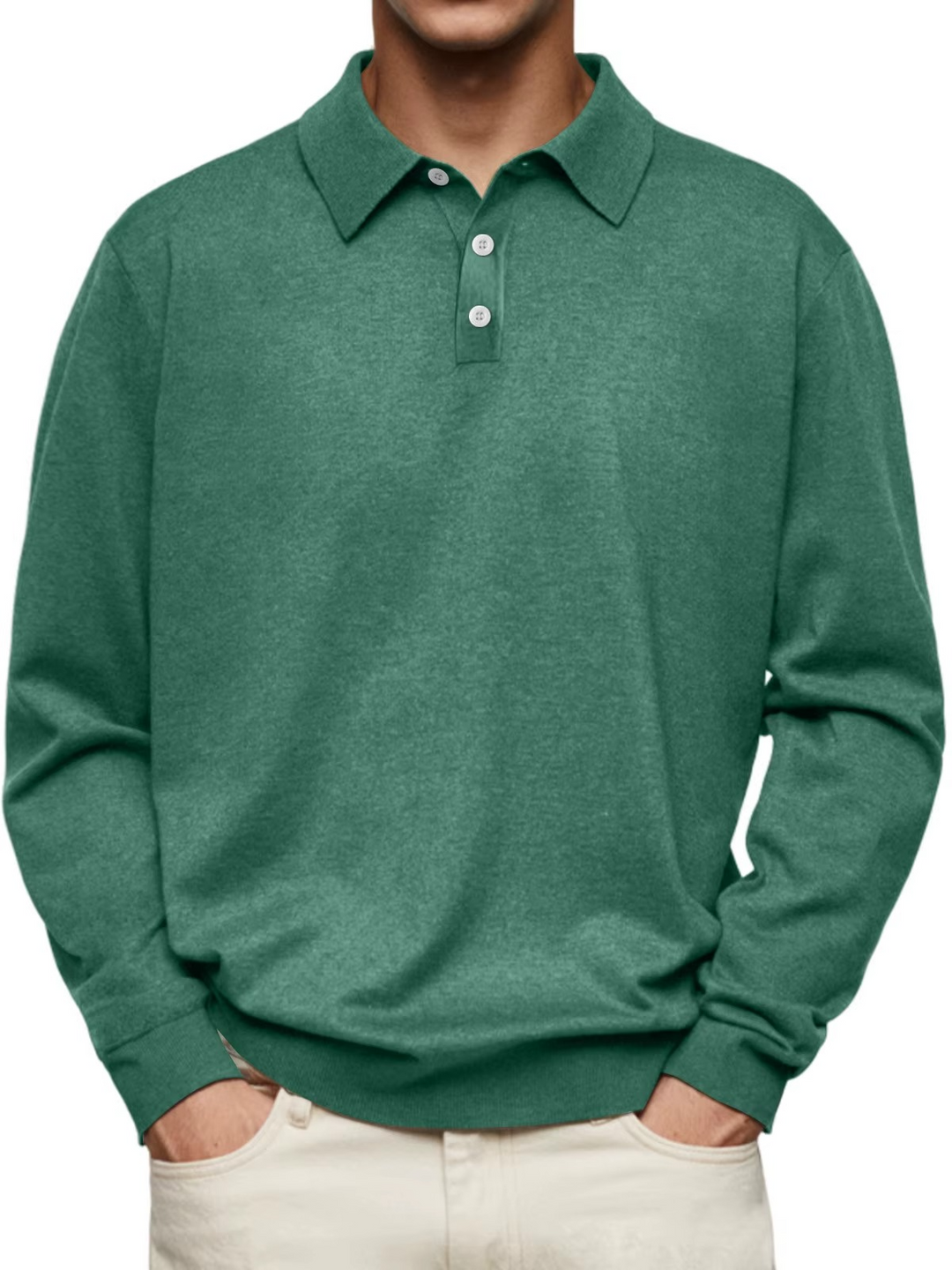 POLO À MANCHES LONGUES POUR HOMMES